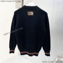 グッチ x ノースフェイス スーパーコピー ロゴプリント コットン 長袖 Tシャツ guw94708