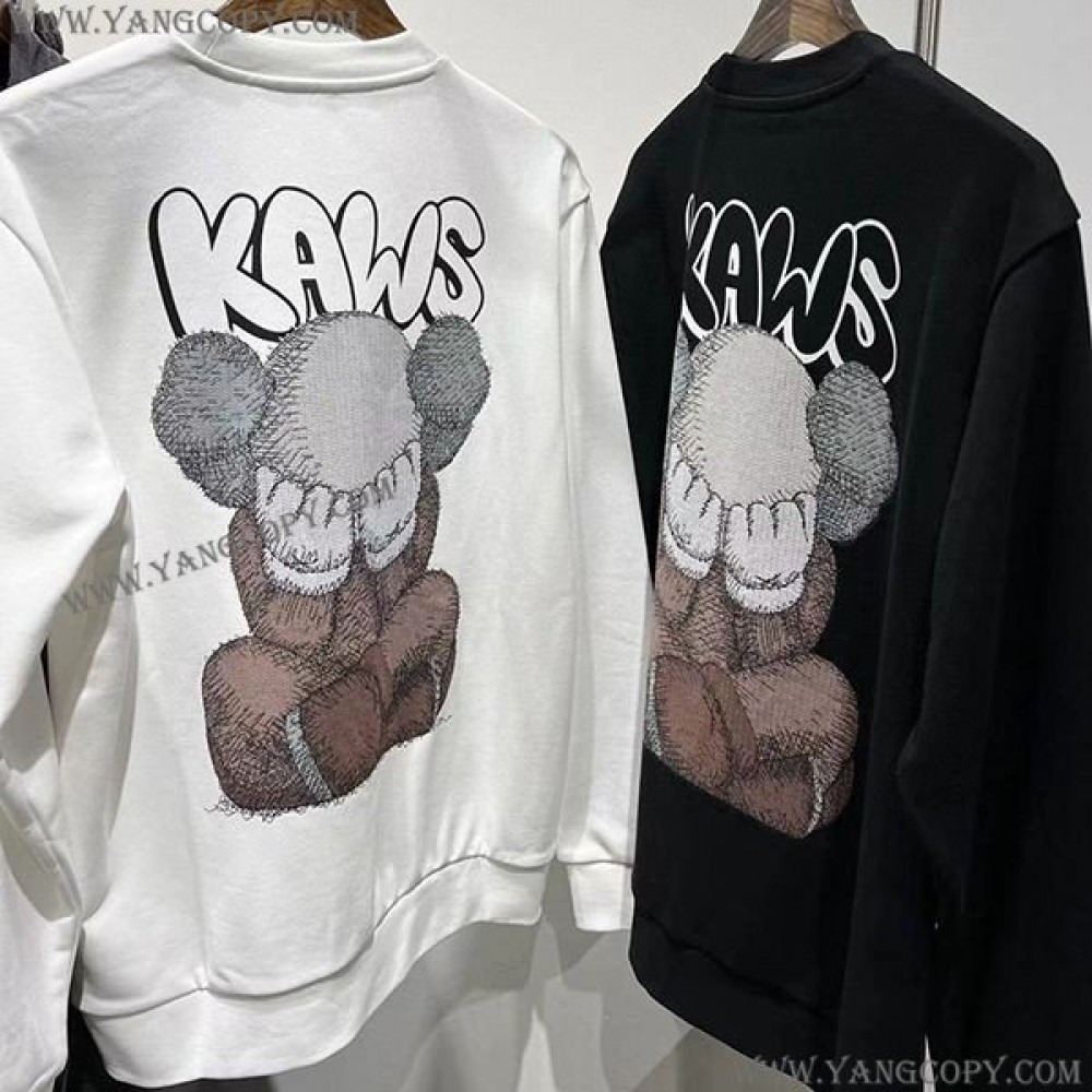 KAWS×ノースフェイス 偽物 長袖コットントレーナー 2色 Noj10113