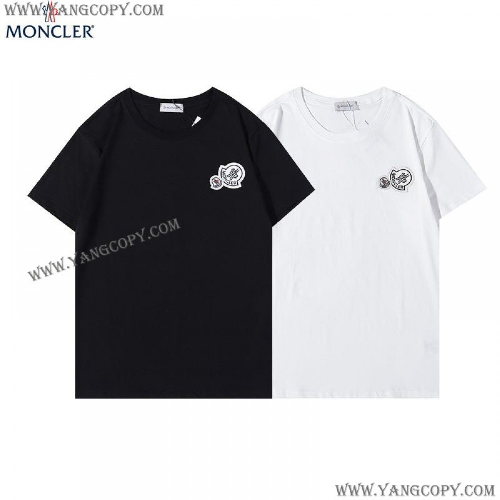 モンクレール コピー ダブルロゴ入りTシャツ 2色 mok37227