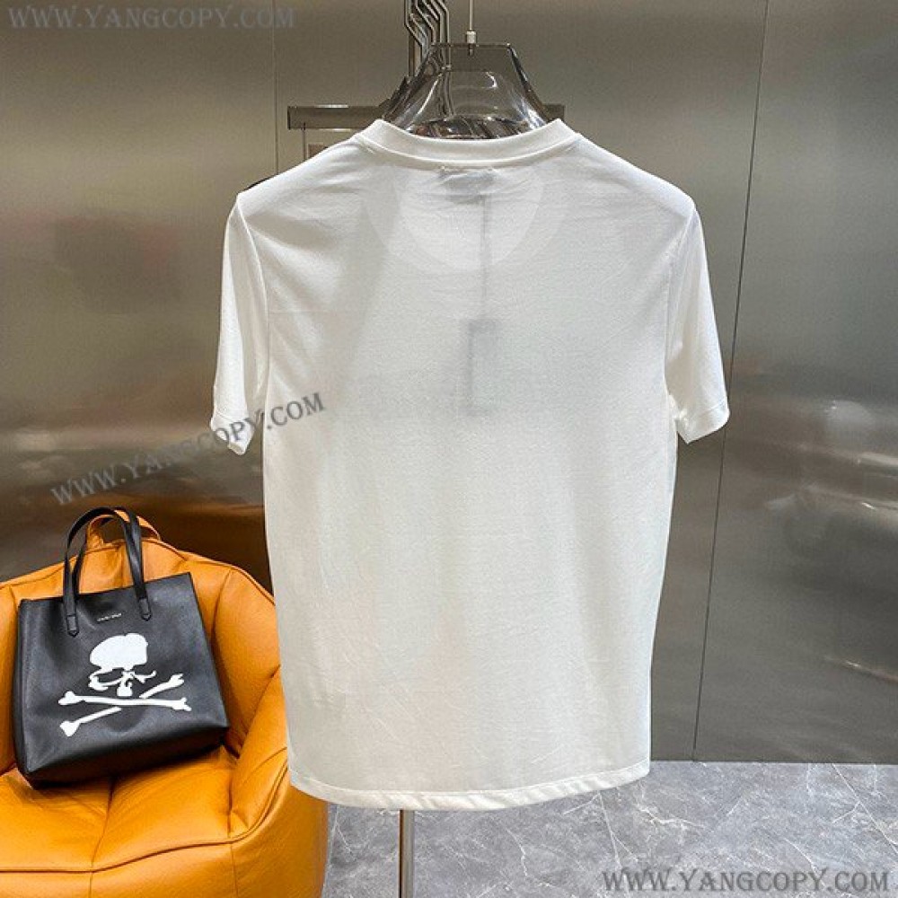 モンクレール スーパーコピー 衿にレタリング付きTシャツ mog49139