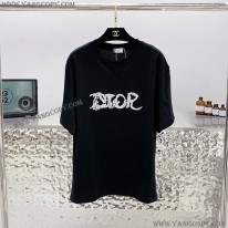 ディオール スーパーコピー Tシャツ コットンブラック ホワイト ded36856