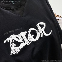 ディオール スーパーコピー Tシャツ コットンブラック ホワイト ded36856