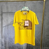  グッチ Tシャツ トップス ノースフェイス 偽物 オーバーサイズ 黄 新作 グッチ Noh21570