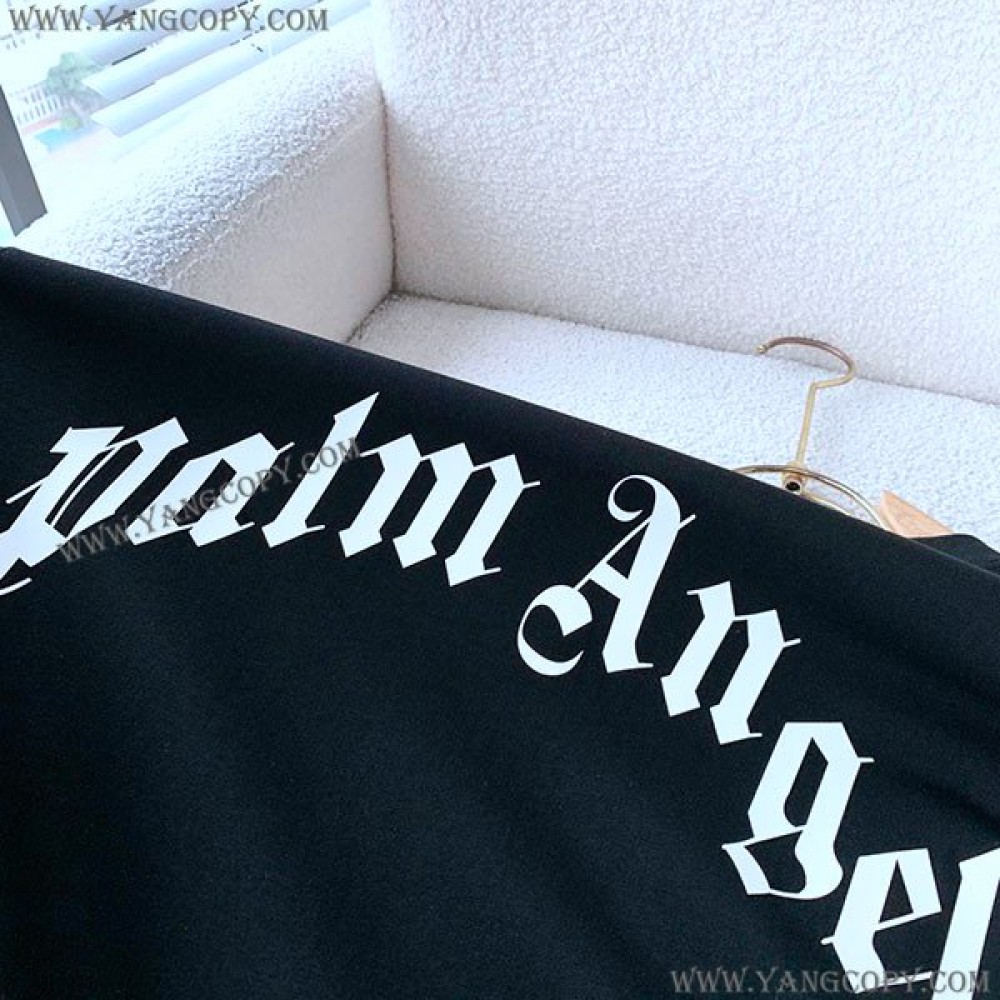 モンクレール 偽物 Palm angels ロゴプリント ロゴパッチ Tシャツ mop32480