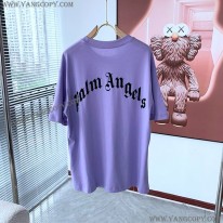 モンクレール 偽物 Palm angels ロゴプリント ロゴパッチ Tシャツ mop32480