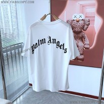 モンクレール 偽物 Palm angels ロゴプリント ロゴパッチ Tシャツ mop32480