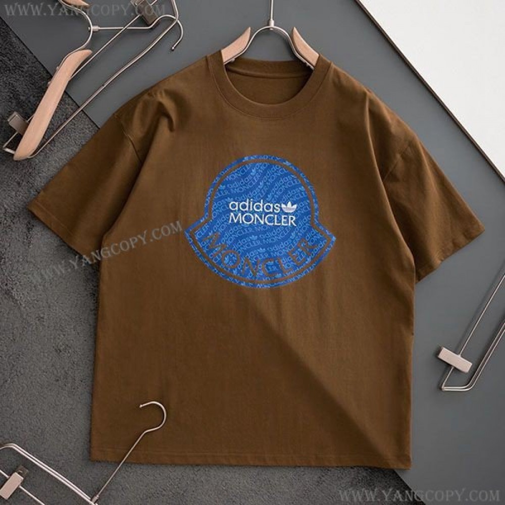 モンクレール コピー アディダス コラボ ロゴプリント Tシャツ moi78908