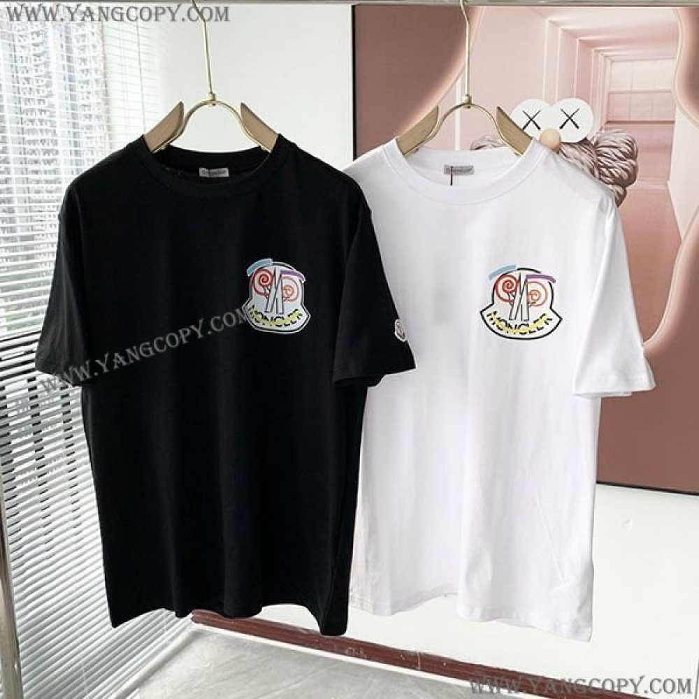 モンクレール 偽物 プリントモチーフTシャツ moa00331