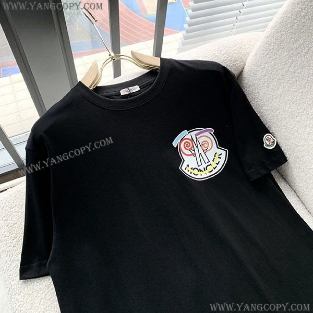 モンクレール 偽物 プリントモチーフTシャツ moa00331