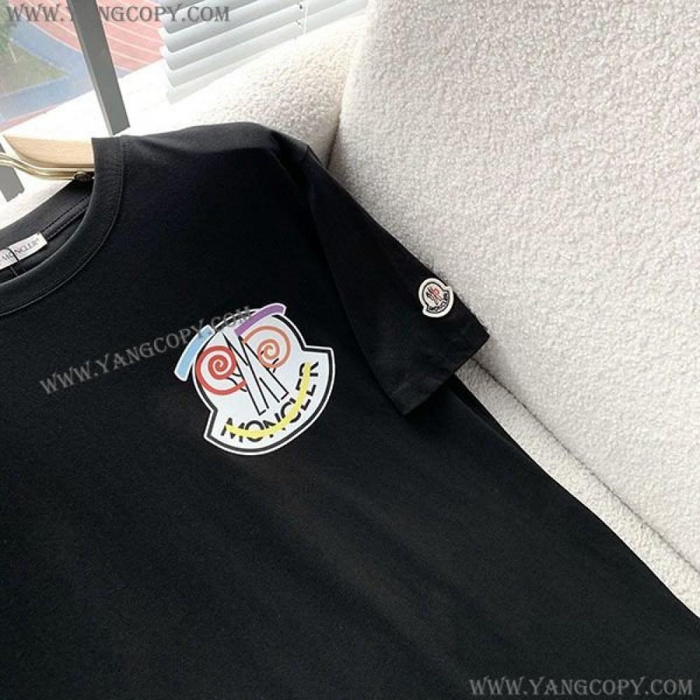 モンクレール 偽物 プリントモチーフTシャツ moa00331