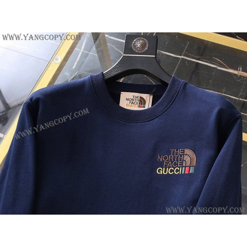 防寒ノースフェイス スーパーコピー ×グッチ コットンスウェットシャツ Noe07291