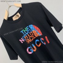 グッチ×ノースフェイス コピー コラボ スペシャルロゴTシャツ Nop62440