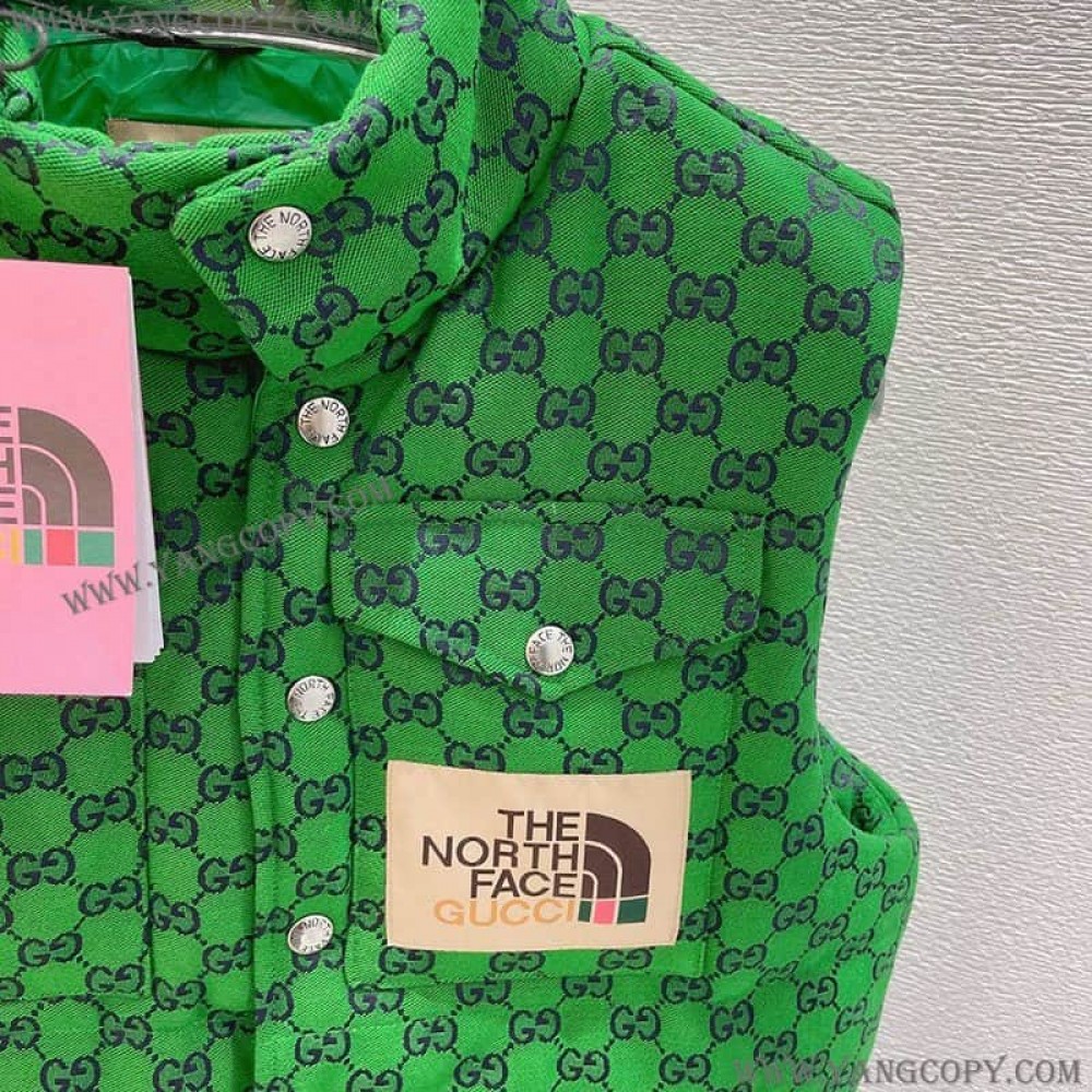 グッチ×ノースフェイス コピー モノグラム ダウン ベスト Noe97888