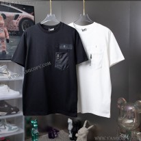 ディオール コピー Tシャツ シンプル ロゴ刺繍入り コットンジャージー det71615