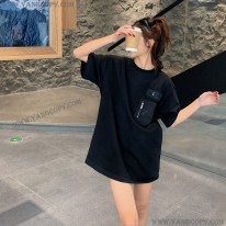 ディオール コピー Tシャツ シンプル ロゴ刺繍入り コットンジャージー det71615