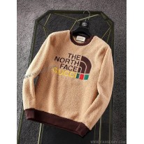グッチ x ノースフェイス スーパーコピー ロゴフェイクファースエット プルオーバー Nof71250