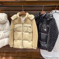 モンクレール 偽物 Thymeleeショートダウンジャケット ファー ロゴ mow10519