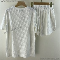 ディオール スーパーコピー Tシャツ パロディ オブリーク ラウンドネック テリーコットン 上下セット dei22868
