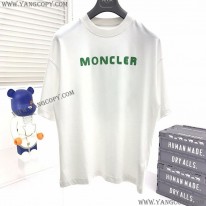 モンクレール コピー Tシャツ パロディ 半袖 クルーネック ロゴ 2色 8C00013829FB