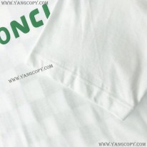 モンクレール コピー Tシャツ パロディ 半袖 クルーネック ロゴ 2色 8C00013829FB