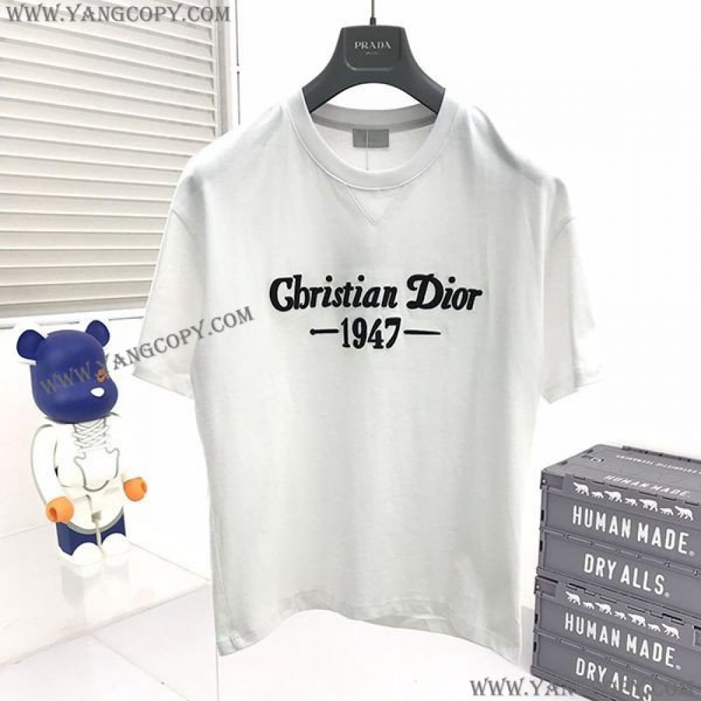 ディオール コピー CD 1947 Tシャツ コットン リラックス フィット deg48834