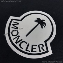 モンクレール スーパーコピー ブラック ロゴ コットン Tシャツ mob23849