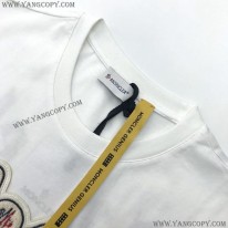 モンクレール 偽物 ブラック ロゴ コットン Tシャツ パロディ moo26915