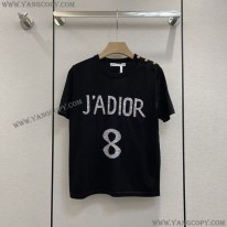 ディオール スーパーコピー JADIOR ロゴ コットン Tシャツ dei71683