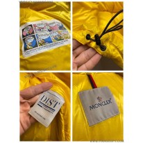 モンクレール 偽物 フード付 ダウンジャケット イエロー mon09787