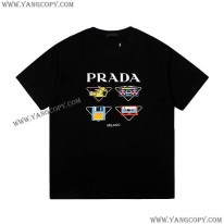 プラダ スーパーコピー プリンテッドコットンTシャツ puf48166
