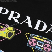 プラダ スーパーコピー プリンテッドコットンTシャツ puf48166