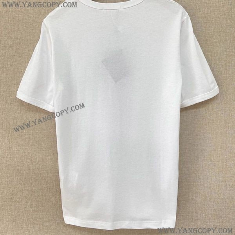 プラダ コピー トライアングルロゴ Tシャツ puo90515