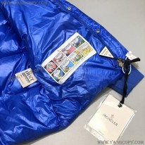 モンクレール 偽物 光沢ナイロン フード付 ダウンジャケット moa81872