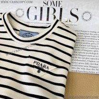 プラダ 偽物 ストライプのTシャツ puz20436