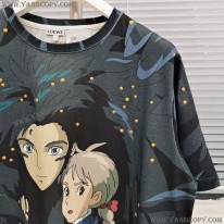 ロエベ 偽物  Tシャツ ハウルの動く城 ヒン Tシャツ lou04968
