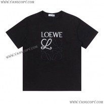 ロエベ スーパーコピー  アナグラム クラフト Tシャツ コットン loz45240