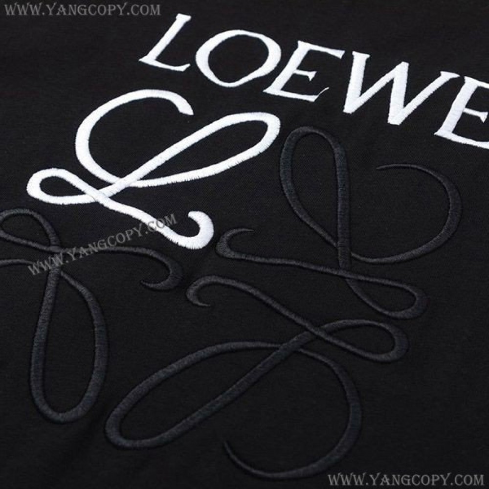 ロエベ スーパーコピー  アナグラム クラフト Tシャツ コットン loz45240