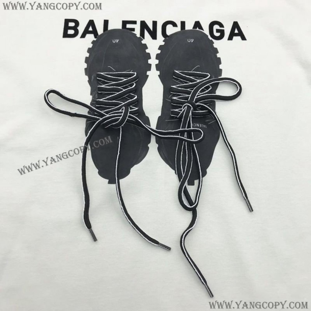 バレンシアガ ロゴ入りコットンTシャツ bar05197
