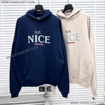バレンシアガ スーパーコピー nice 刺繍 ロゴ パーカー スウェットシャツ bav29577