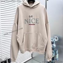 バレンシアガ スーパーコピー nice 刺繍 ロゴ パーカー スウェットシャツ bav29577