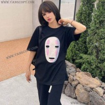 ロエベ スーパーコピー  ×スタジオジブリ カオナシ クルーネック Tシャツ lox58214