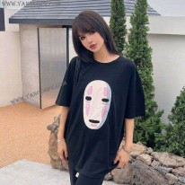 ロエベ スーパーコピー  ×スタジオジブリ カオナシ クルーネック Tシャツ lox58214