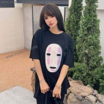 ロエベ スーパーコピー  ×スタジオジブリ カオナシ クルーネック Tシャツ lox58214