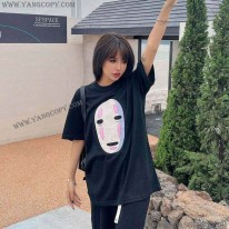 ロエベ スーパーコピー  ×スタジオジブリ カオナシ クルーネック Tシャツ lox58214