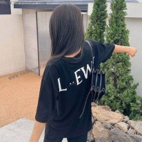 ロエベ スーパーコピー  ×スタジオジブリ カオナシ クルーネック Tシャツ lox58214