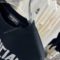 バレンシアガ 偽物 ロゴ オーバーサイズ クルーネック スウェット bah36419