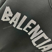 バレンシアガ 偽物 ロゴ オーバーサイズ クルーネック スウェット bah36419