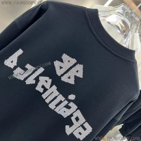 バレンシアガ 偽物 ロゴ オーバーサイズ クルーネック スウェット bah36419