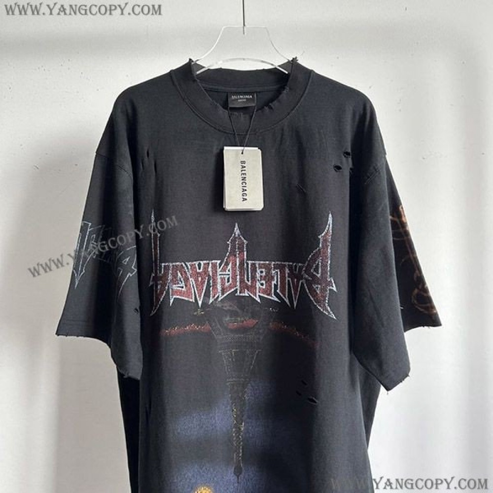 バレンシアガ Tシャツ ボクシーフィット bai91518