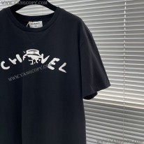 シャネル 偽物 コットン ショート Tシャツ 半袖 she56164